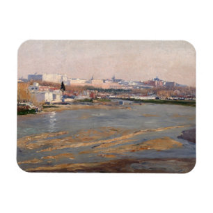 The Banks of the River Manzanares, 1912 (oil on ca Magnet