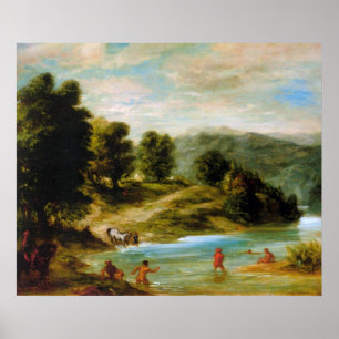 The Banks Of The River Sebou Poster