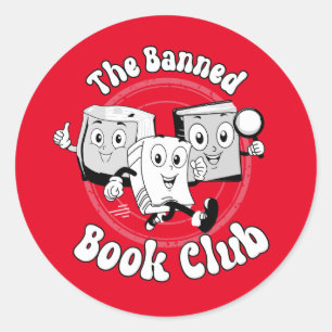 The Banned Book Club  Classic Round Sticker