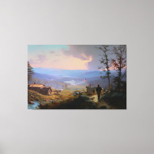 The Banner and the Valley  Canvas Print