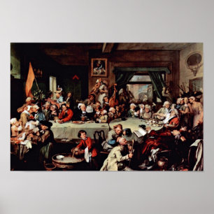 The Banquet" By Hogarth William (Best Quality) Poster