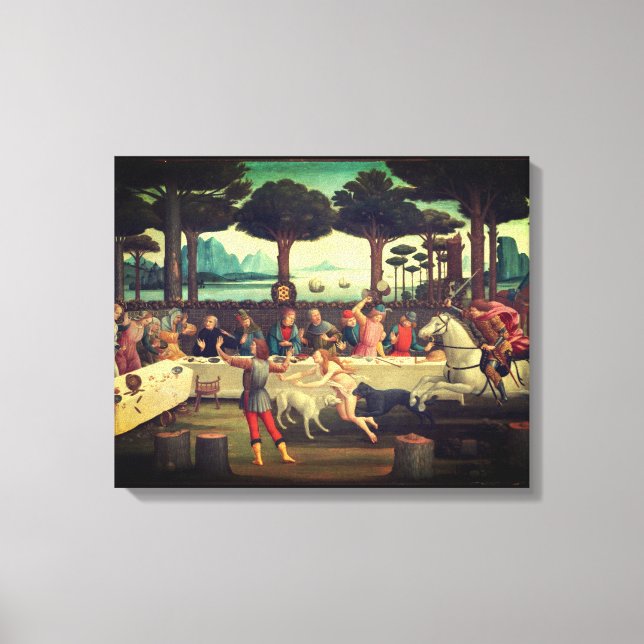The Banquet in the Pine Forest Canvas Print (Front)