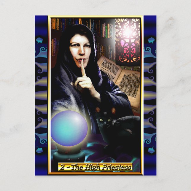 The Banx Tarot High Priestess Postcard (Front)