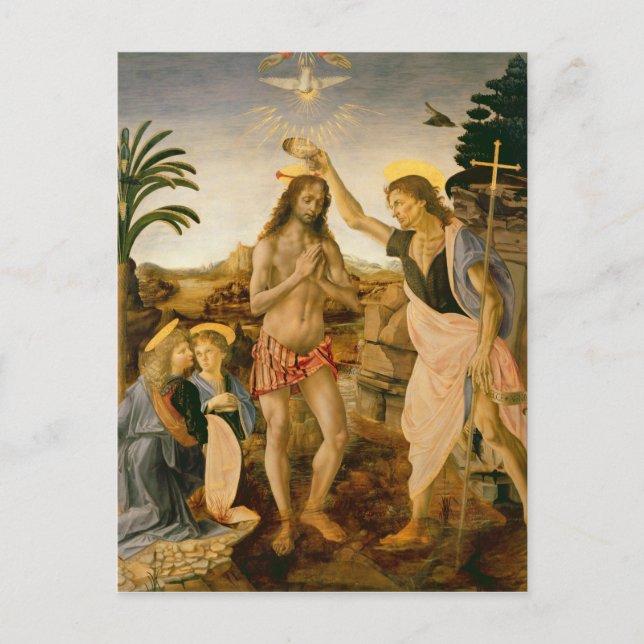 The Baptism of Christ by John the Baptist Postcard (Front)