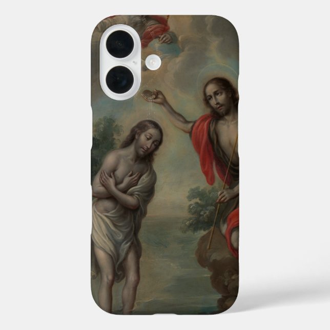 The Baptism of Christ by Nicolás Enríquez Case-Mate iPhone Case (Back)
