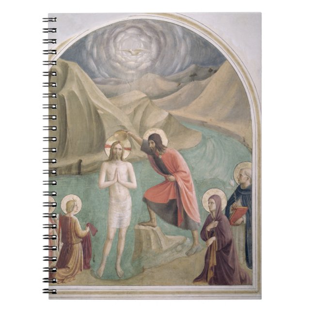 The Baptism of Christ, c.1438-45 (fresco) Notebook (Front)