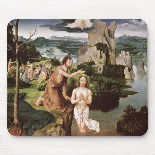 The Baptism of Christ, c.1515 Mouse Mat (Front)