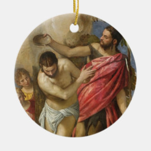 The Baptism of Christ Ceramic Tree Decoration