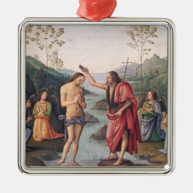 The Baptism of Christ Metal Tree Decoration (Front)