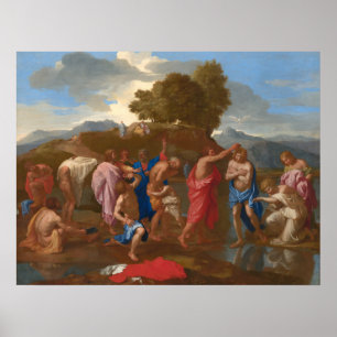 The Baptism of Christ - Nicolas Poussin Fine Art Poster