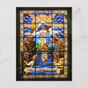 The Baptism of Christ - Stained Glass - Postcard