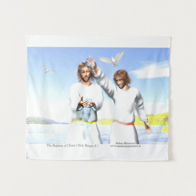 The Baptism of Christ Tapestry (Front (Horizontal))