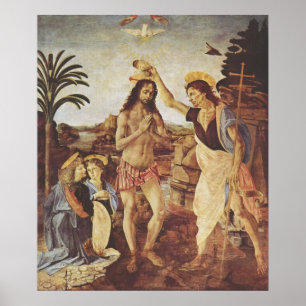 The Baptism of Christ (Verrocchio) Poster