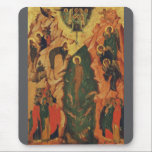 The Baptism of Jesus Christ Byzantine icon Mouse Mat<br><div class="desc">Jesus's baptism is an act of humility. He consents to be counted as if he were a sinner, along with everyone else. This act foreshadows the time on the cross when he will die for the sins of the people of Israel and indeed for the sins of all those who...</div>