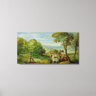 The Baptism of the Ethiopian Eunuch Canvas Print