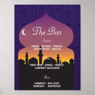 The Bar Arabian Party Sign Wedding Reception