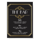 The Bar Twenties Art Deco Sign Wedding Reception