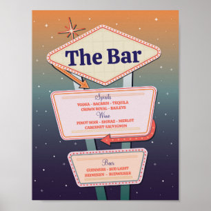 The Bar Wedding Las Vegas Casinos Sign