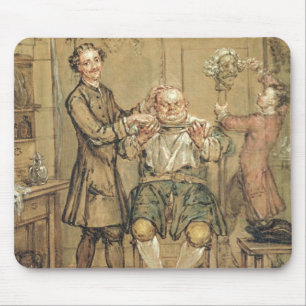 The Barber, c.1760-69 (oil on canvas) Mouse Mat