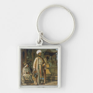 The Barber, from 'Souvenir of Cairo', 1862 (litho) Key Ring