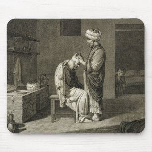 The Barber, from Volume II Arts and Trades of 'Des Mouse Mat