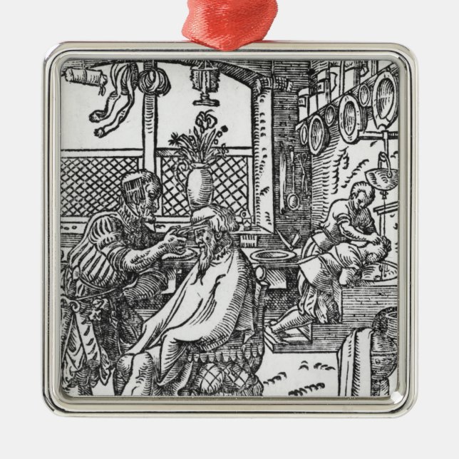 The Barber Metal Tree Decoration (Front)