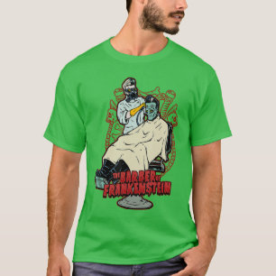 The Barber of Frankenstein Monster Rockabilly Barb T-Shirt
