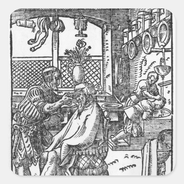 The Barber Square Sticker (Front)