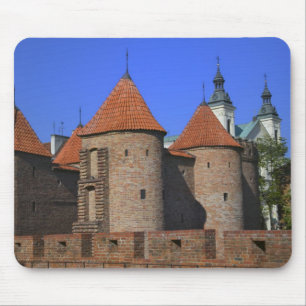 The Barbican and Pauline Church, Warsaw, Mouse Mat