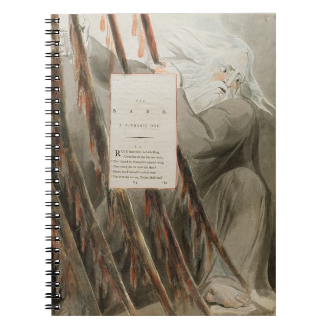 The Bard: A Pindaric Ode, from 'The Poems of Thoma Notebook (Front)