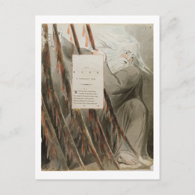 The Bard: A Pindaric Ode, from 'The Poems of Thoma Postcard (Front)