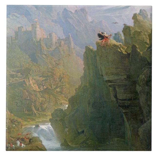 The Bard, c.1817 (oil on canvas) Tile (Front)