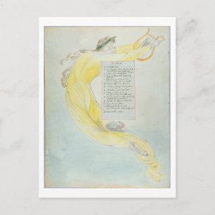 'The Bard', design 52 from 'The Poems of Thomas Gr Postcard