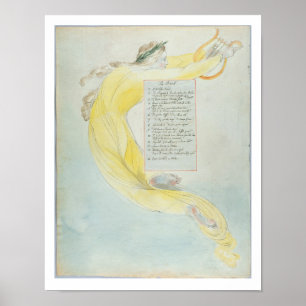 'The Bard', design 52 from 'The Poems of Thomas Gr Poster