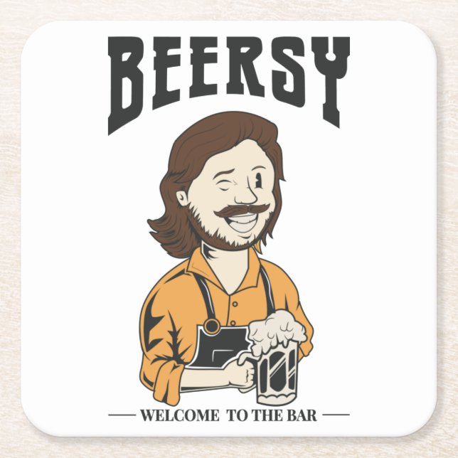 The Barman Paper Coaster (Front)