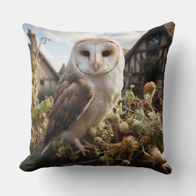 The Barn Owl Cushion (Front)