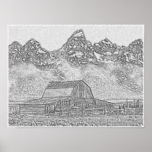 The Barn Poster
