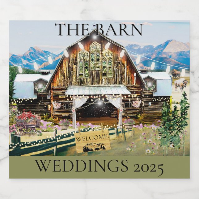 The Barn Weddings 2025 Folder Labels (Single Label)