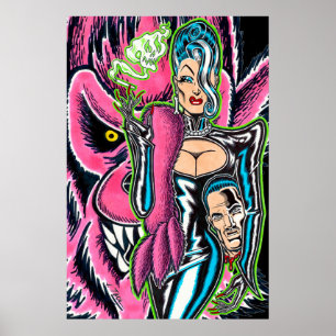 The Baroness™ and her Pink Werewolf Poster