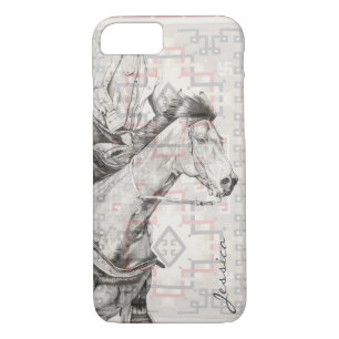 The Barrel Racer (navajo pattern) iPhone 8/7 Case