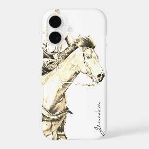 The Barrel Racer (sepia)