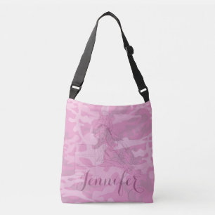 The Barrel Racer (washed out pink camo) Crossbody Bag