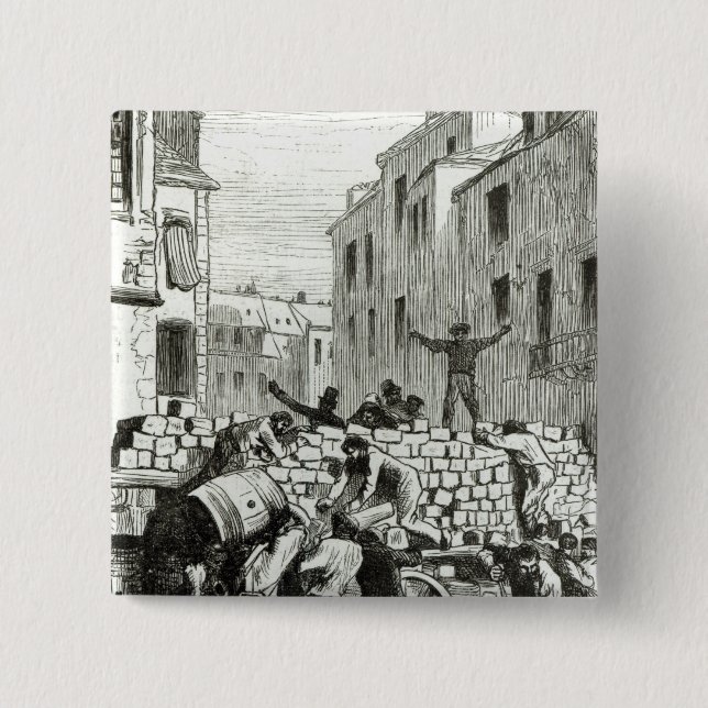 The Barricade 15 Cm Square Badge (Front)