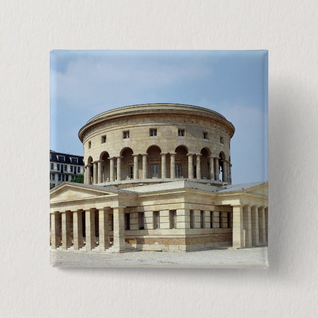 The Barriere de La Villette, 1784-87 15 Cm Square Badge (Front)