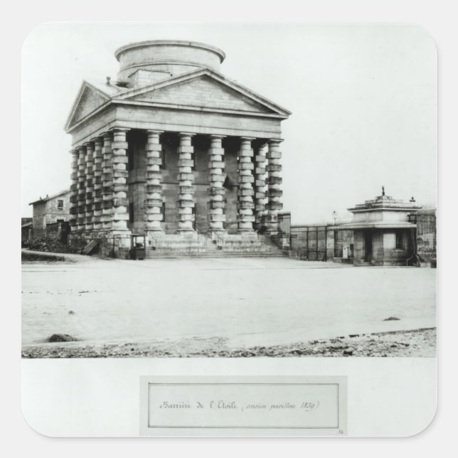 The Barriere de l'Etoile, Paris, 1858-78 Square Sticker (Front)