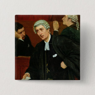 The Barrister 15 Cm Square Badge