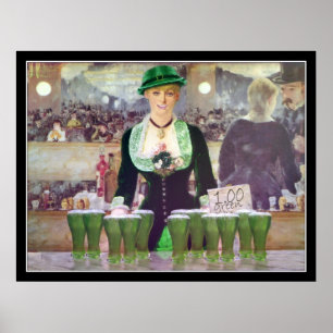 The Bartender sells $1 Green Beer Poster