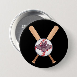 The Baseball “BAT” 7.5 Cm Round Badge