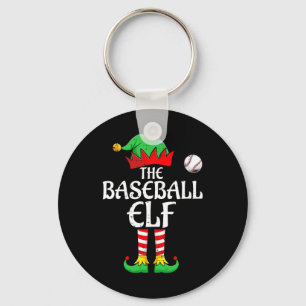 The Baseball Elf Family Matching Group Christmas S Key Ring