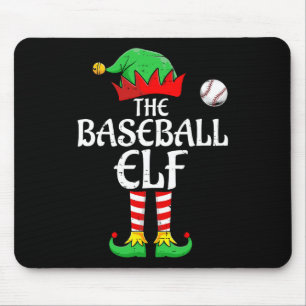 The Baseball Elf Family Matching Group Christmas S Mouse Mat